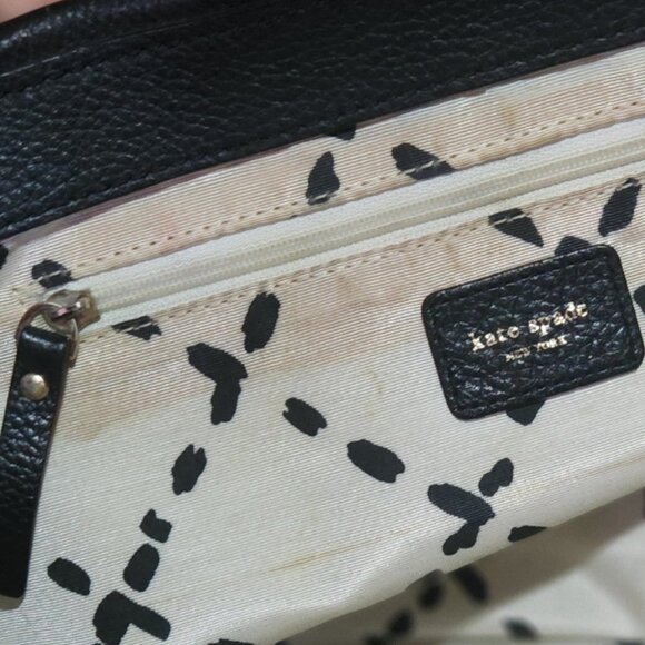 B'ful Kate Spade large Black pebble-leather purse - turn lock - Picture 4 of 11